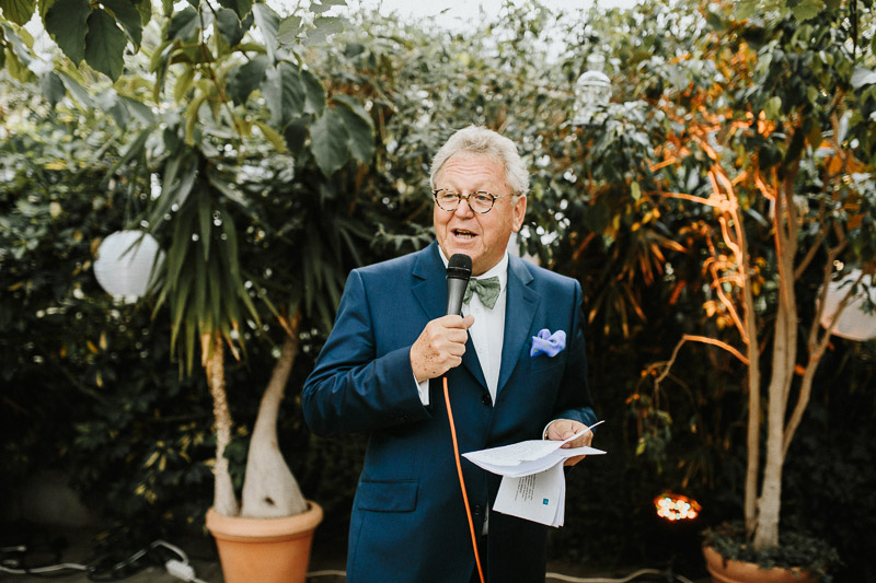 Vintage Hochzeit in der alten Gärtnerei Taufkirchen München Rede